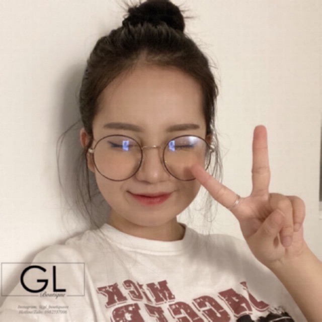 Kính kim loại mảnh form tròn