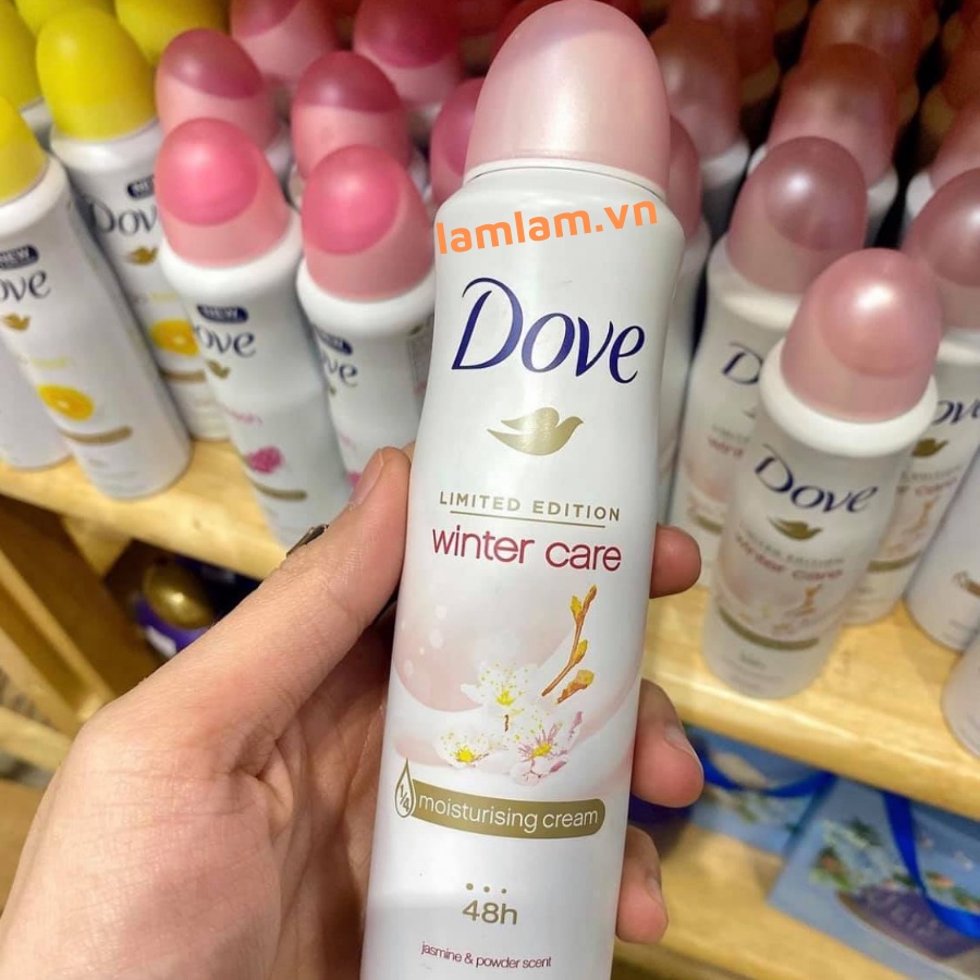 Xịt Khử Mùi Dove 48h Invisible Dry 150ml