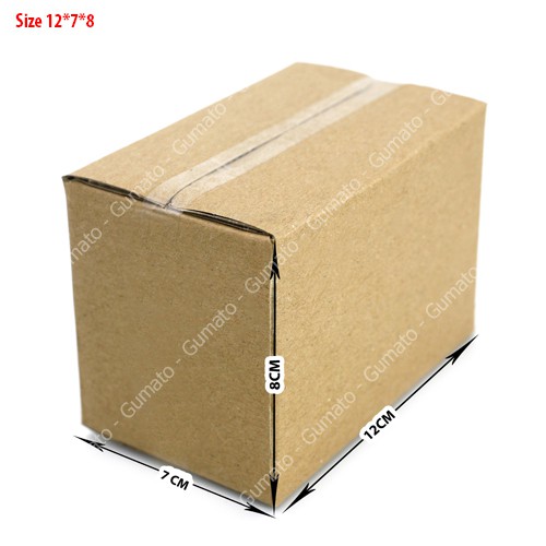 Hộp giấy P19 size 12x7x8 cm, thùng carton gói hàng Everest