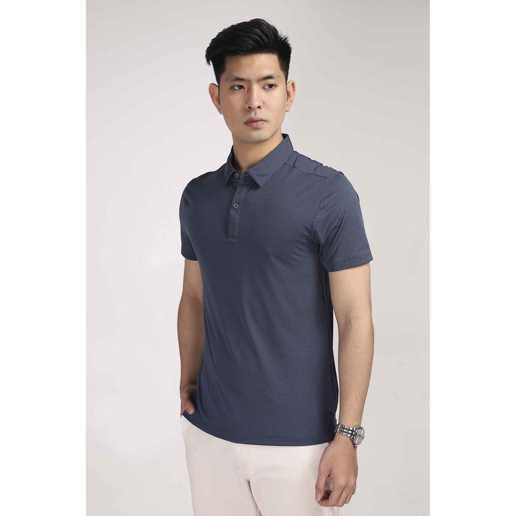 Áo polo nam ARISTINO mặt vải dệt Jacquard họa tiết lục lăng tinh tế, sang trọng - APS057S8 | BigBuy360 - bigbuy360.vn