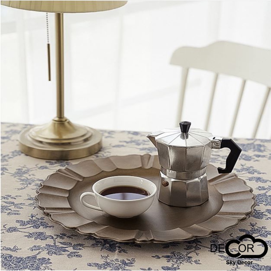 Khay Vintage tròn - Phụ kiện trang trí nhà cửa/cửa hàng - Đạo cụ chụp ảnh - SkyDecor