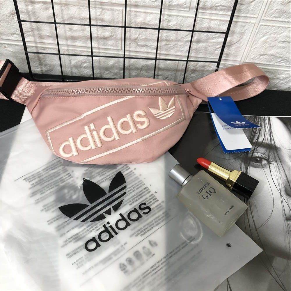 Adidas Túi thể thao thắt lưng túi đơn vai di động ngoài trời Chạy thể dục Túi