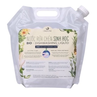 Nước rữa chén sinh học minh hồng one4one túi refill 4.9 lít