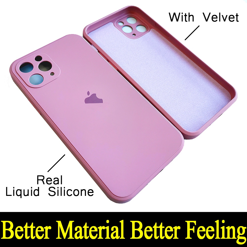 Ốp Điện Thoại Silicon Dẻo Vuông Cho iPhone 12 11 Pro Max Mini X XR XS Max 8 7 Plus + SE 2020 Phụ Kiện Bảo Vệ Chuyên Dụng Dành Cho Xe Hơi