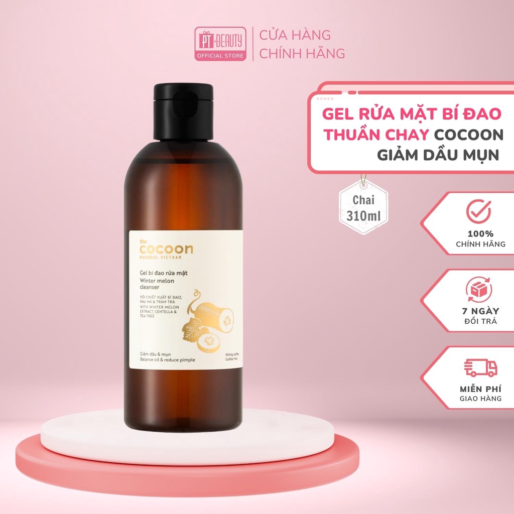 Gel Rửa Mặt Bí Đao Thuần Chay Cocoon Giảm Dầu Mụn