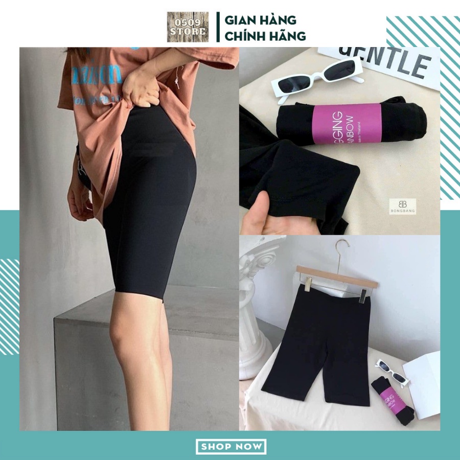 Quần legging lửng thái Quần legging ngố đùi thái cạp chun siêu mịn