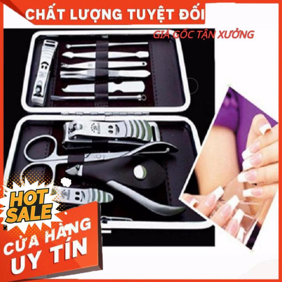 [FREESHIP-HÀNG TỐT] BỘ LÀM MÓNG ĐA NĂNG 12 MÓN KÈM HỘP BAO DA SIÊU CHẢNH