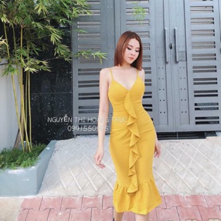 Đầm body bèo dọc body đủ màu