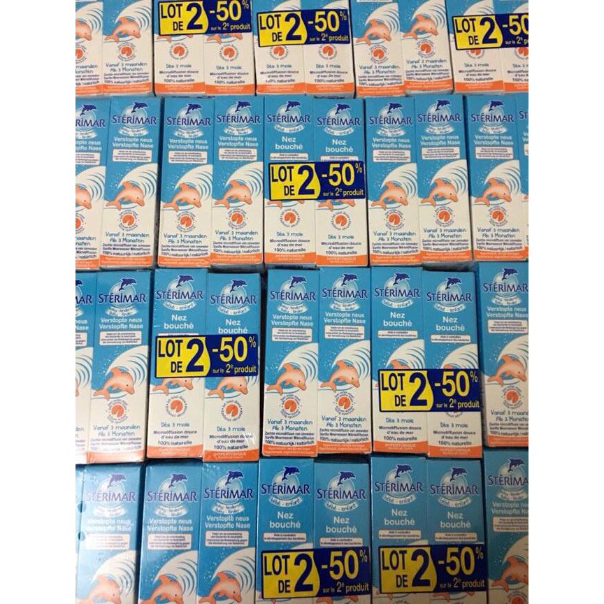 Xịt mũi cá heo Sterimar kháng viêm 100ml