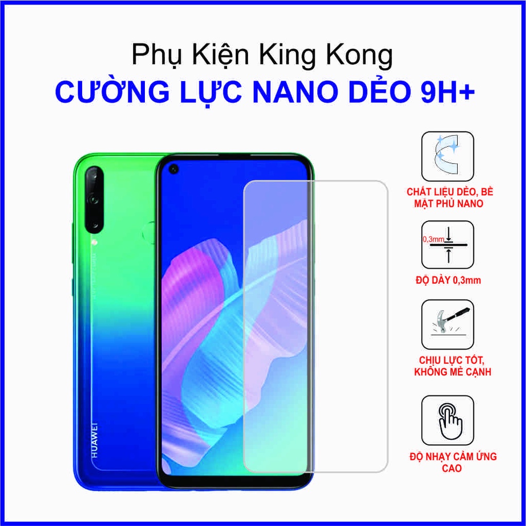 Dán cường lực Huawei Y7P ,  cường lực nano dẻo 9H+