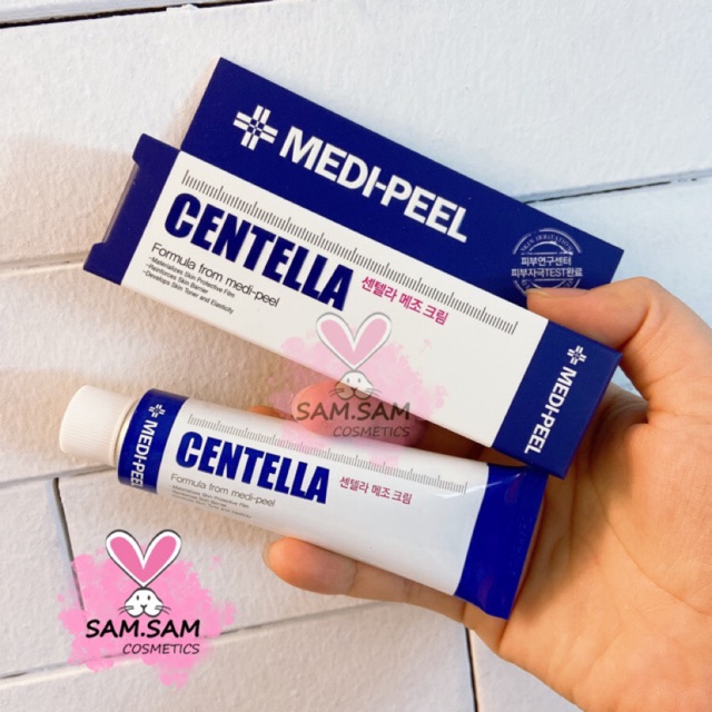 Kem Rau Má Hỗ Trợ Giảm Mụn Phục Hồi Da MEDI PEEL CENTELLA MEZZO CREAM (Tuýp xanh dương)