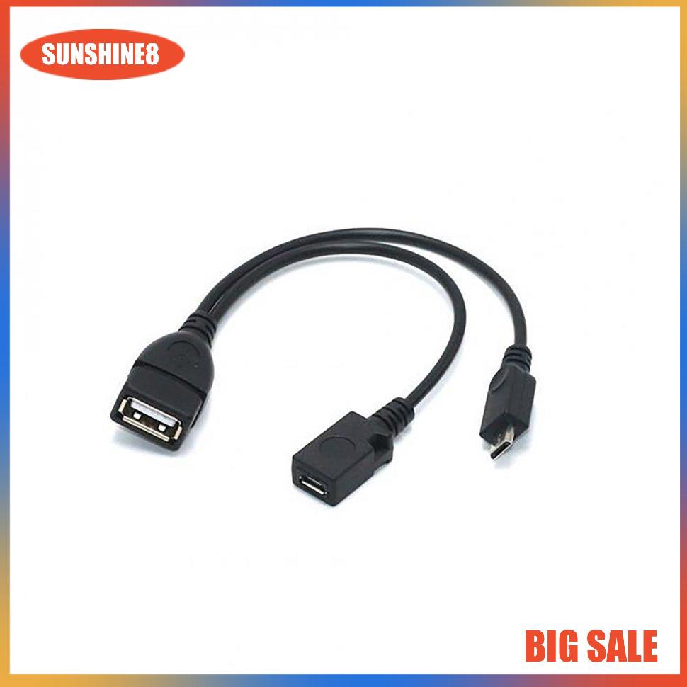 Cáp OTG hình chữ Y chia 1 cổng Micro USB sang 5 chân tiện dụng