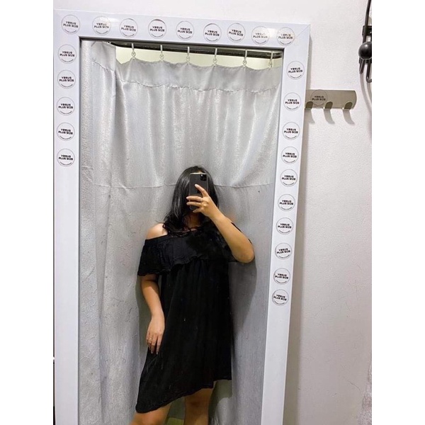 Đầm bẹt vai bigsize f21 outletsale