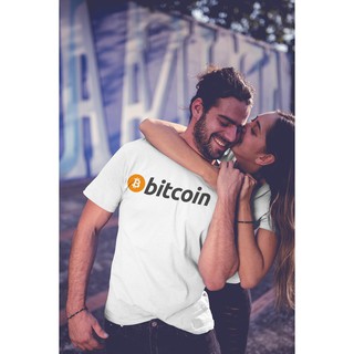 Áo thun in hình bitcoin màu đen