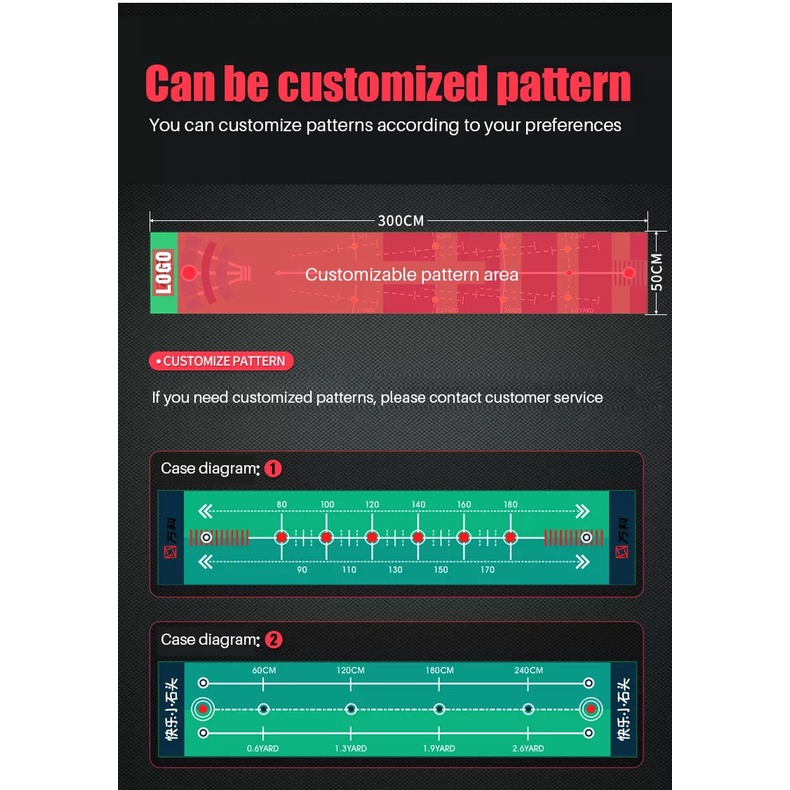 Thảm Nhung Tập Putting Golf - PGM TL018 Velvet Golf Putting Mat