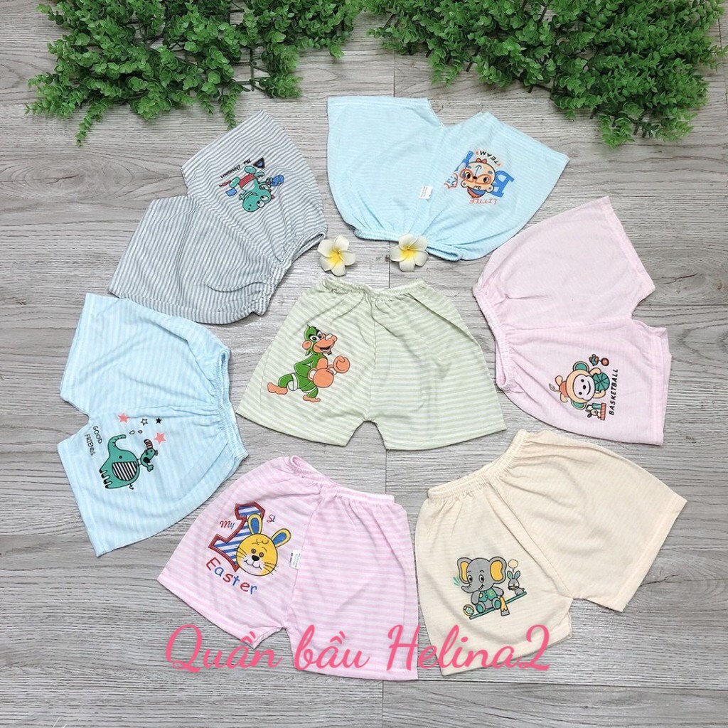 Quần đùi kẻ CHẤT COTTON cho bé trai và bé gái siêu thoáng mát