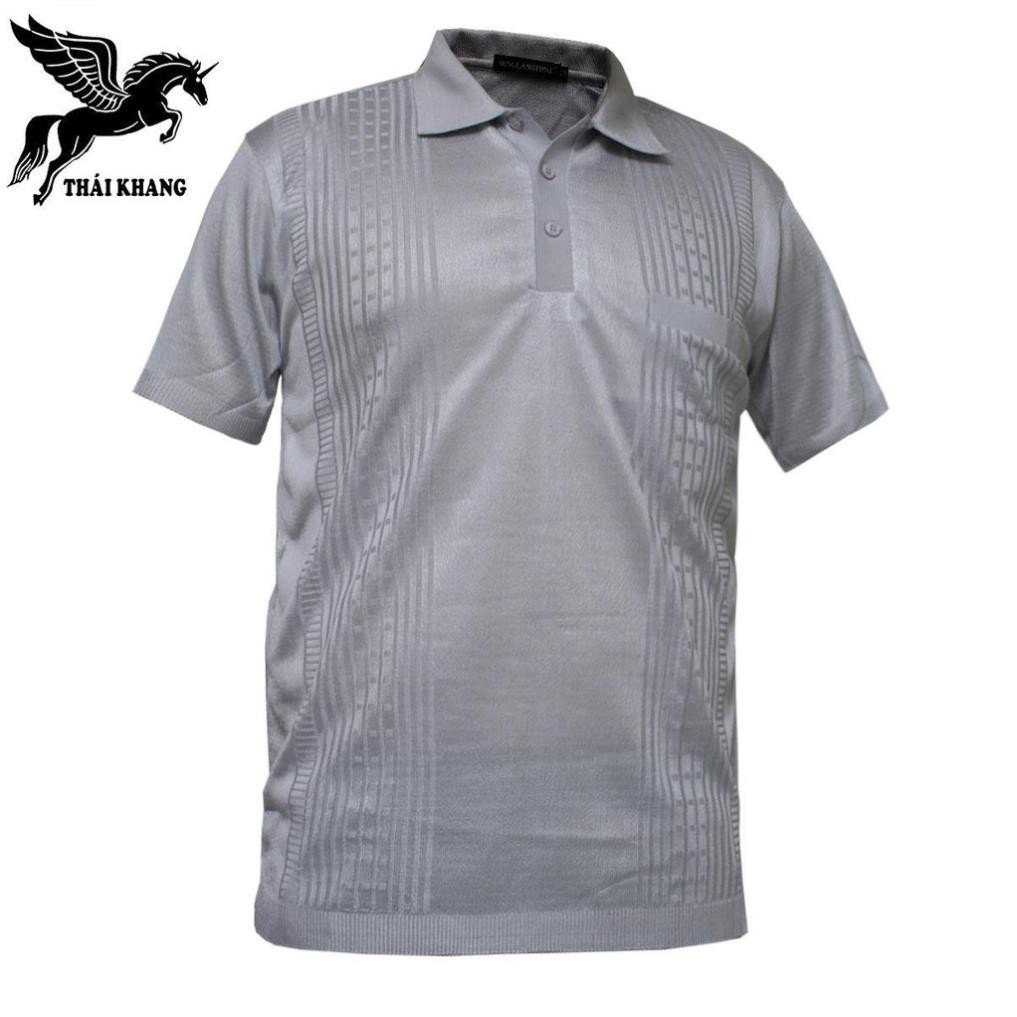 Áo mông tơ ghi nam hàng nhập LOẠI 1 vải mềm mịn rất đep loại áo thun nam có cổ trung niên nhập quảng châu TQC5 | BigBuy360 - bigbuy360.vn