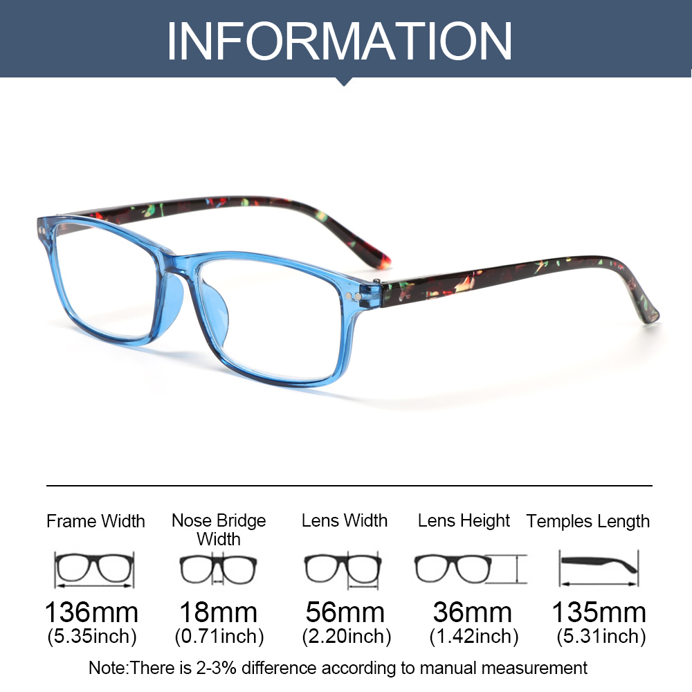 Kính Đọc Sách Chất Liệu Resin + 1.0 ~ + 4.0 Chất Lượng Cao