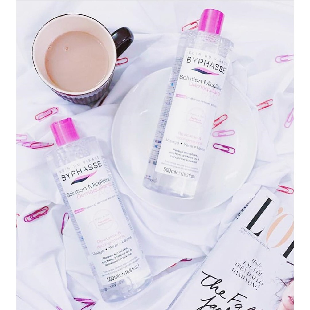 Nước tẩy trang Byphasse 500ml micellar make-up remover solution | BigBuy360 - bigbuy360.vn