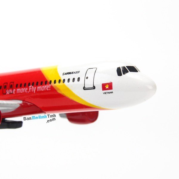 Mô hình máy bay Vietjet Airbus A320 16cm Everfly