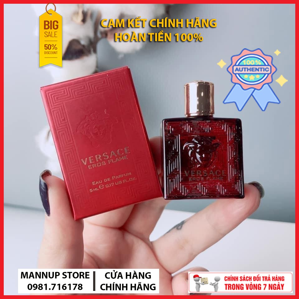 [Chính Hãng] Nước Hoa Mini Nam Versace Eros Flame 5ml - Hàng Nhập Khẩu Bill Mỹ