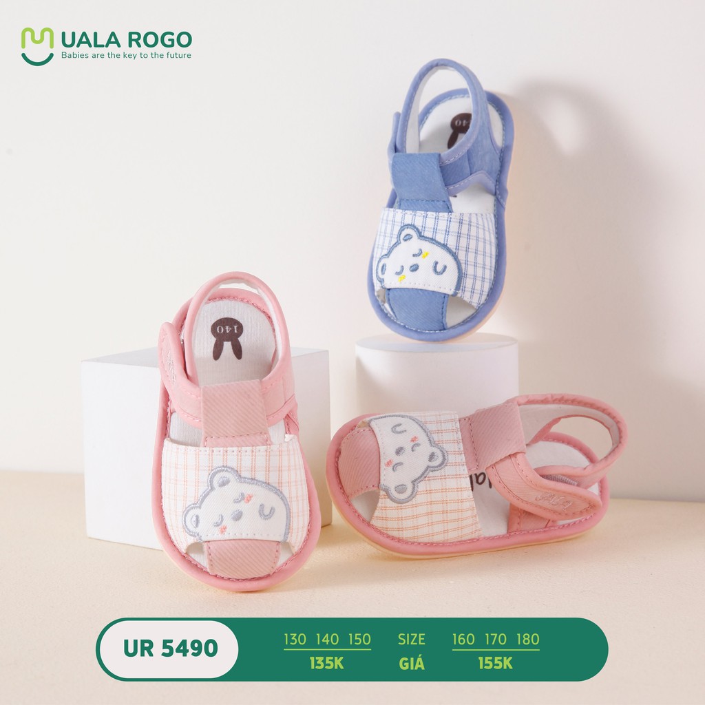 [UALA ROGO] GIÀY TẬP ĐI/DÉP TẬP ĐI GẤU NGỦ KHÌ UR5490/ UR5447 /UR5484