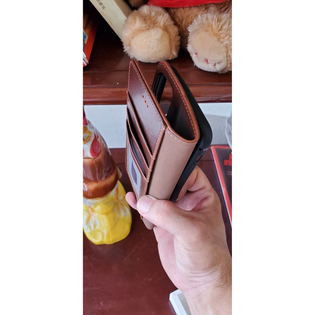 Bao Da PULOKA Kèm Ví Iphone 7 Plus,X, Xs Max, 11, 11 Pro Max, 12 Pro,12 Pro Max Có Ngăn Để Thẻ ATM