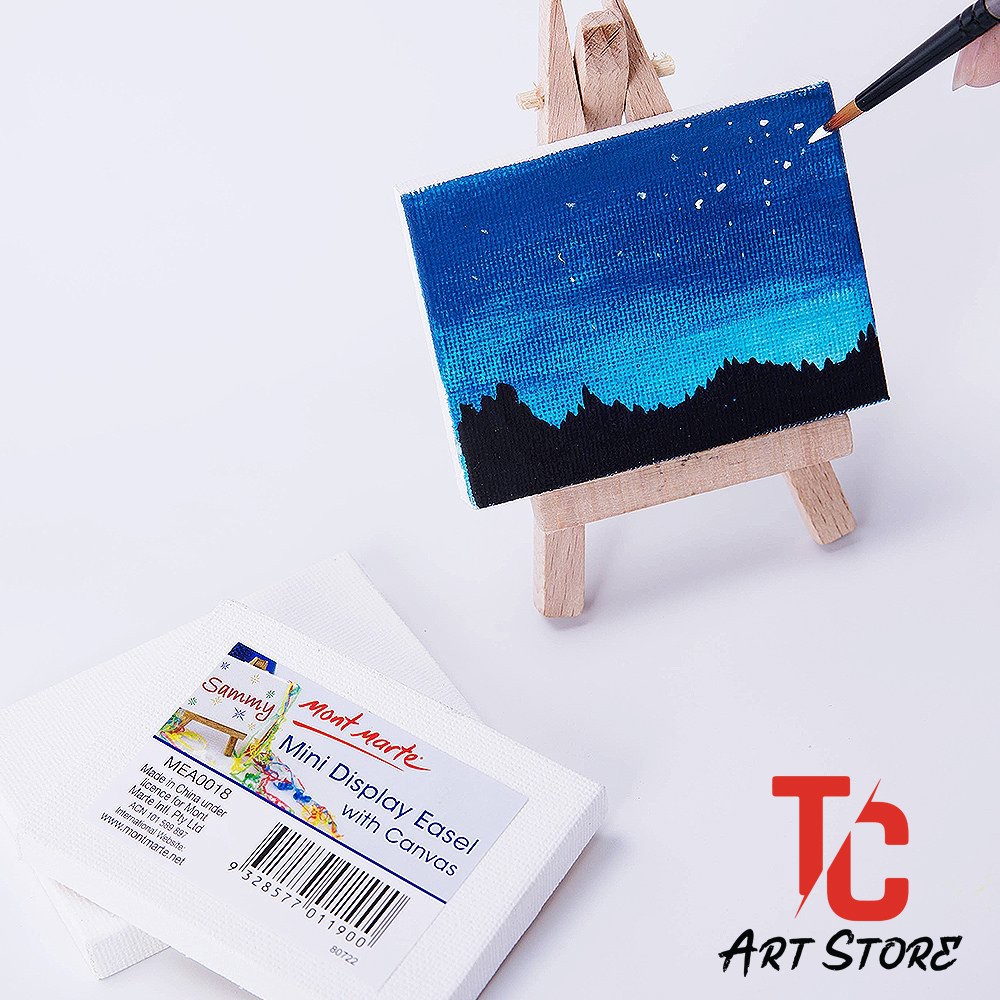 Giá vẽ mini kèm CANVAS Mont Marte