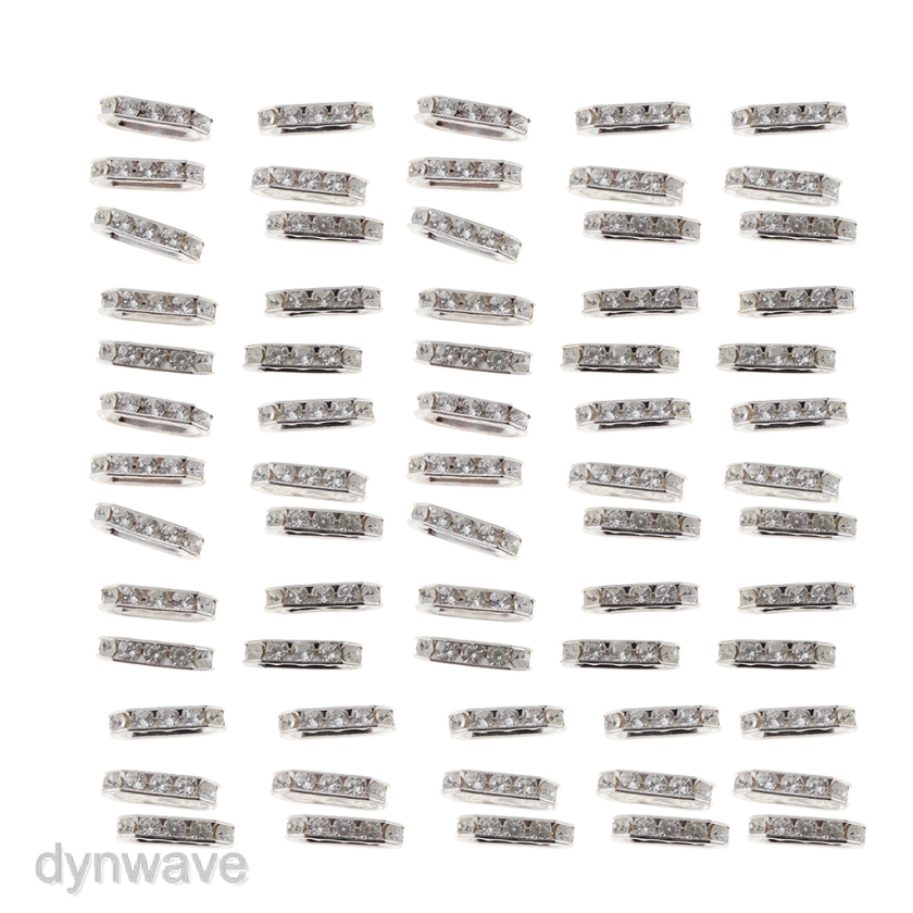 Bộ 100 Hạt Đá 3 Lỗ Dùng Làm Trang Sức