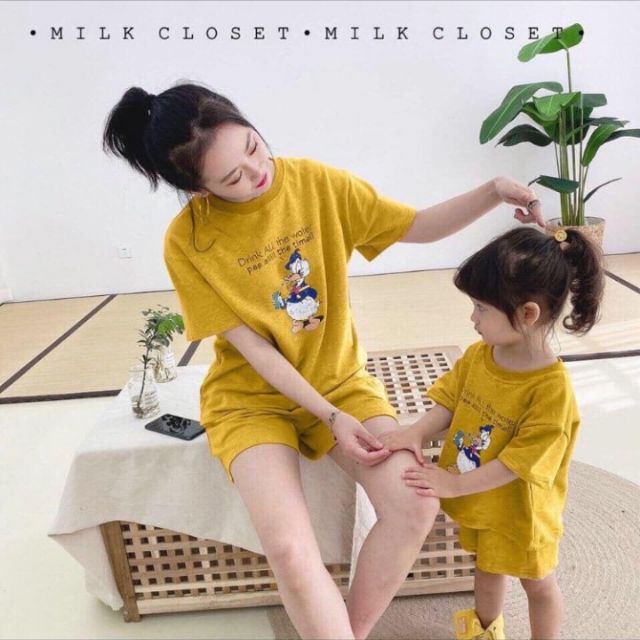 Bán Sỉ Bộ Đoi Vịt Mẹ Bé Chất coton