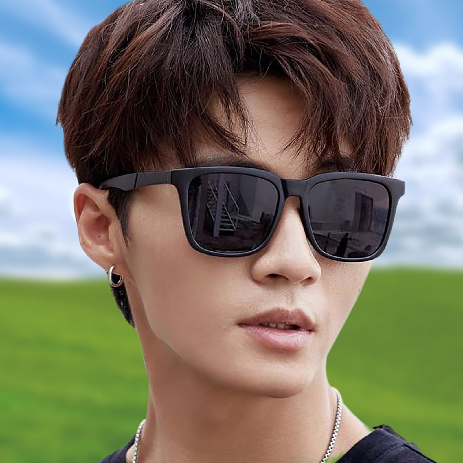 Kính Mát Gọng Vuông Phong Cách Cổ Điển Nam Tính | BigBuy360 - bigbuy360.vn