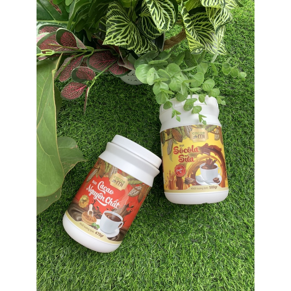 Thức uống sô cô la - Bột socola sữa CacaoMi thơm vị cacao chuyên pha chế trà sữa, milo dầm, làm bánh, HORECA hũ lớn 500g