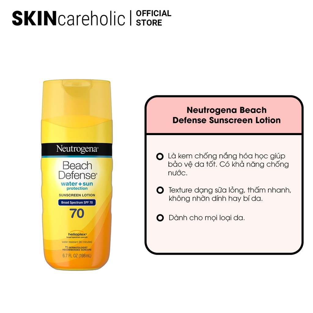 Lotion Chống Nắng Neutrogena Beach Defense Sunscreen