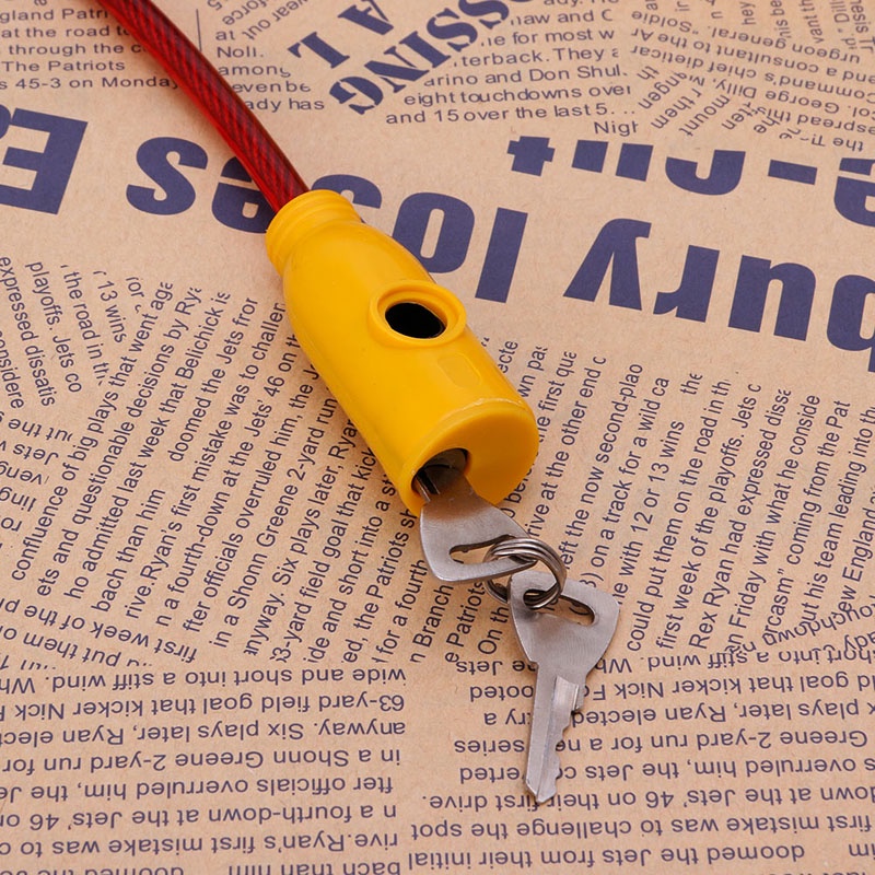 Ổ Khóa Xe Đạp Chống Trộm 8x640MM Kèm 2 Chìa Khóa