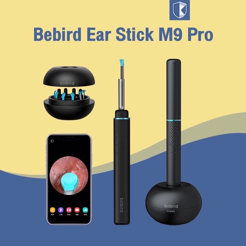Dụng cụ lấy ráy tai thông minh Xiaomi Bebird C3 màu đen /M9 Pro Ngoáy tai Lấy ráy tai có Camera không dây