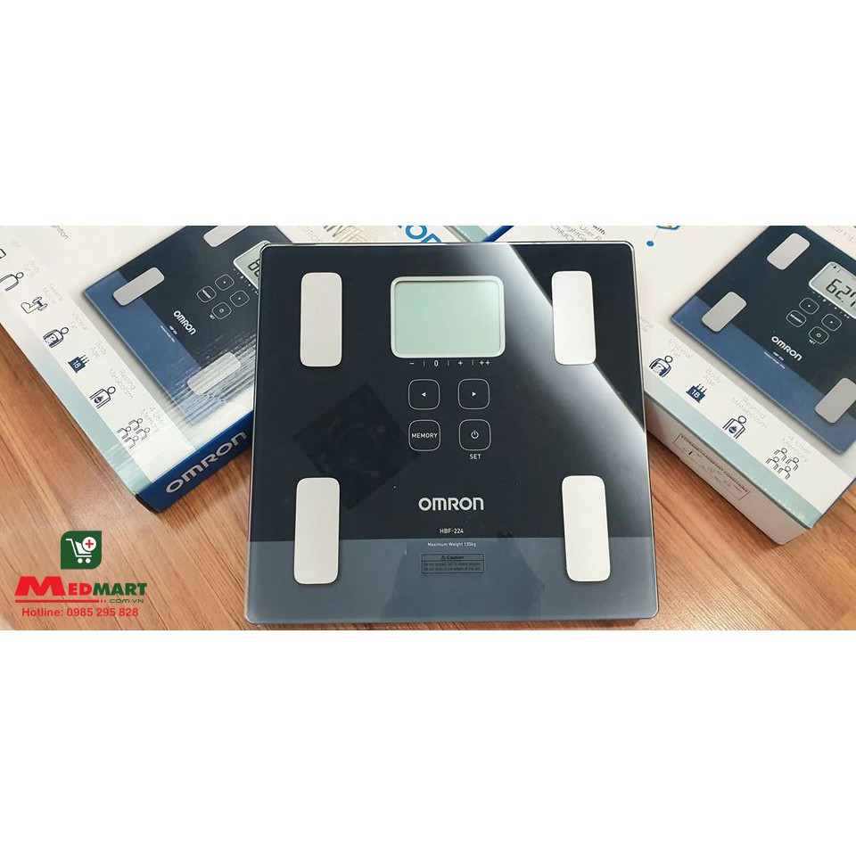 Cân đo lượng mỡ cơ thể OMRON HBF-224 đo các chỉ số cơ thể tiện dụng tại nhà