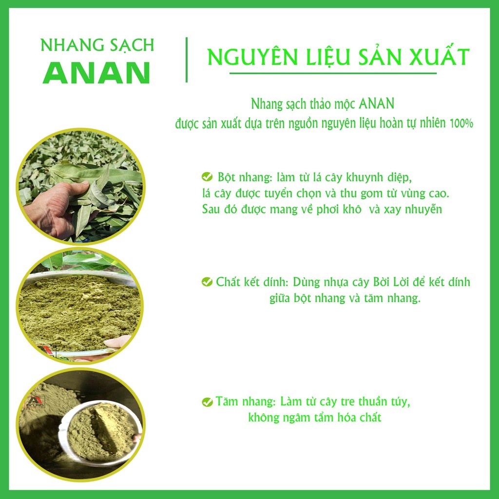 Nhang khuynh diệp AN AN 40 nén Nhang sạch 100% từ tự nhiên