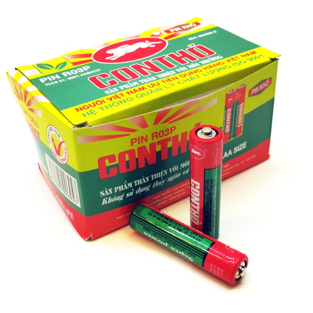 Hộp pin đũa AAA con thỏ