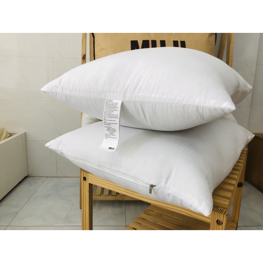 Ruột gối nằm Muj125 VIE Home, mềm mại hỗ trợ vai cổ kích thước 50x70cm