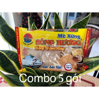 Combo 5 gói Mè Xửng giòn Sông Hương (Hương vị sầu riêng) loại 150g - Đặc sản Huế