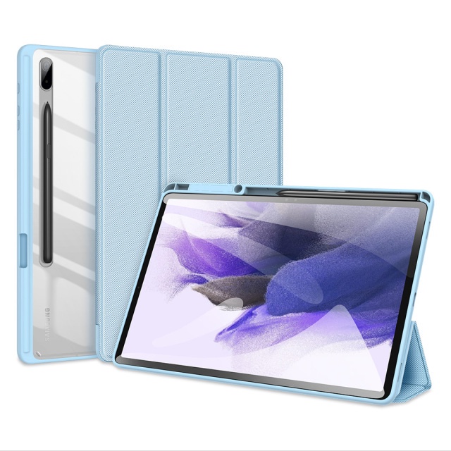 Bao Da Máy Tính Bảng PU Nắp Gập Thông Minh Có Ngăn Đựng Bút Cho Samsung Galaxy Tab S8 Ultra S7 FE S8 Plus S6 Lite A8 10.5 A7 Lite
