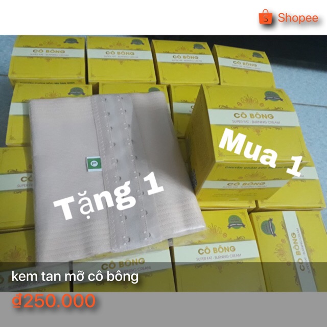 Kem tan mỡ cô bông