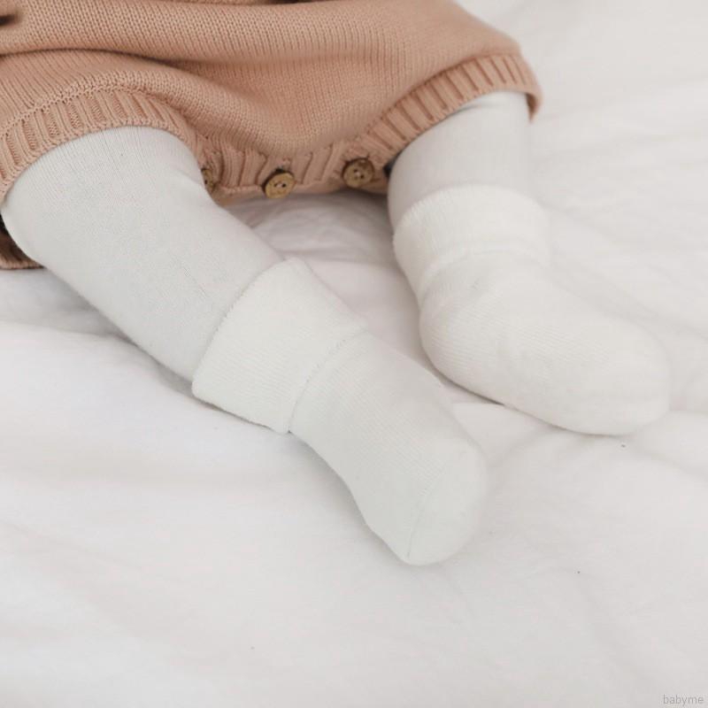 Vớ cotton màu trơn thấm mồ hôi chống trượt cho bé