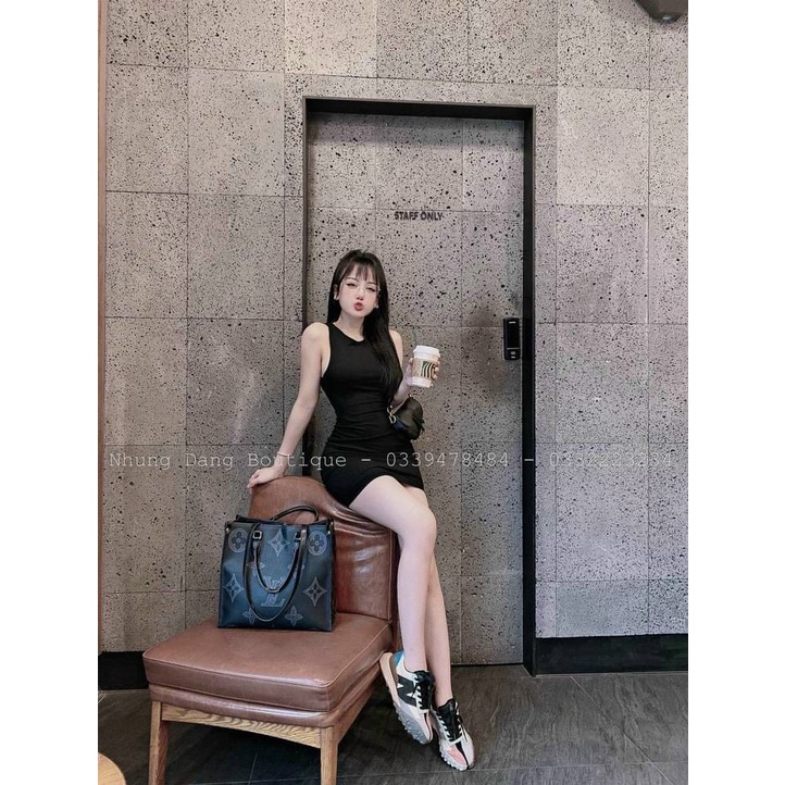 Đầm body ba lỗ phom ngắn nhìu màu