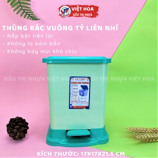 Thùng rác đạp size nhỏ, thùng rác văn phòng, thùng rác đạp tý liên