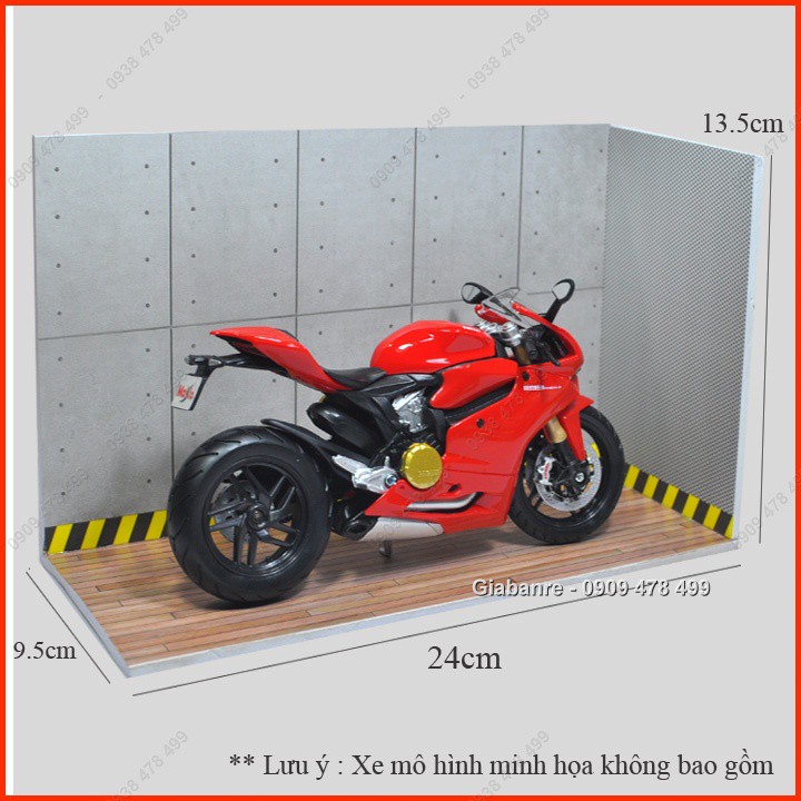 Mô Hình Garage Xe Motor Handmade Tỉ Lệ 1:12 - Không Bao Gồm Moto - 7045.9