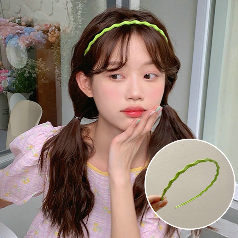 Băng Đô Cài Tóc Bằng Nhựa Chống Trượt Màu Sắc Ngọt Ngào Thời Trang Mùa Hè Cho Nữ