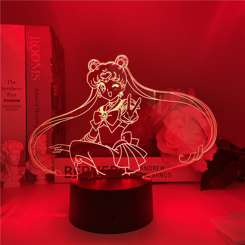 Đèn led 3d Thegioipuzzle Thủy thủ mặt trăng qua tặng ý nghĩa