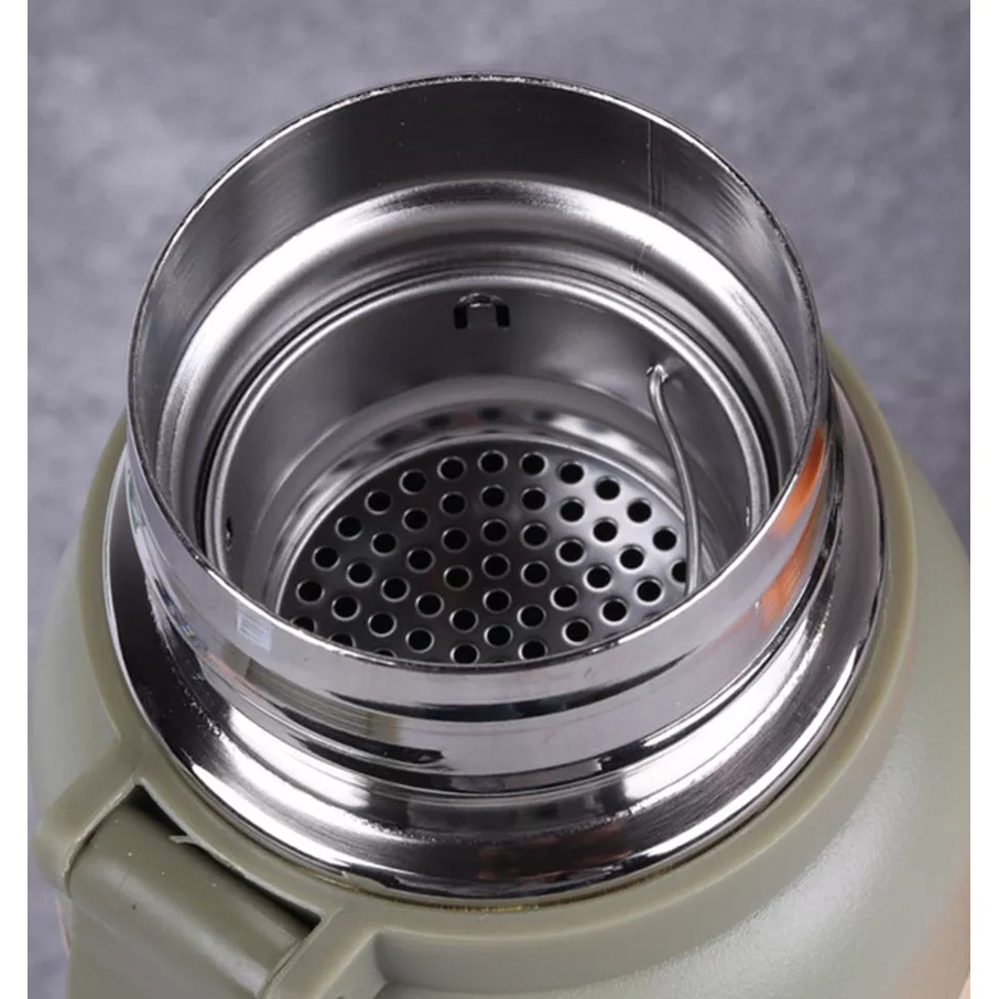 Bình giữ nhiệt nóng lạnh thể thao có dây xách 650ml và 1100ml loại tốt -  ly uống trà - bình nước giữ nhiệt