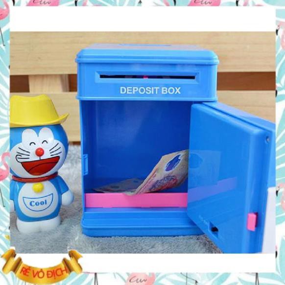 XẢ NHANH Két sắt Mini Hình doreamon kitty minion size lớn an toàn dễ sử dụng